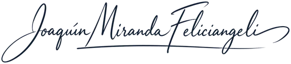 Firma de Joaquín Miranda Feliciangeli