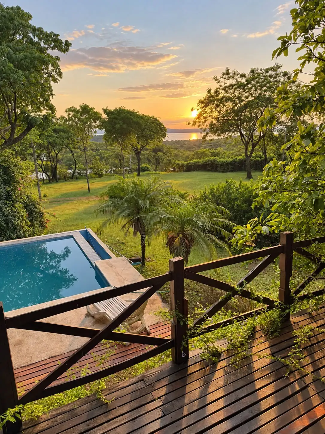 Residencia con vista al lago