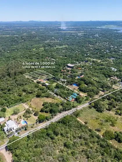 Cinco lotes de 1.000 m² cerca del Anfiteatro 3