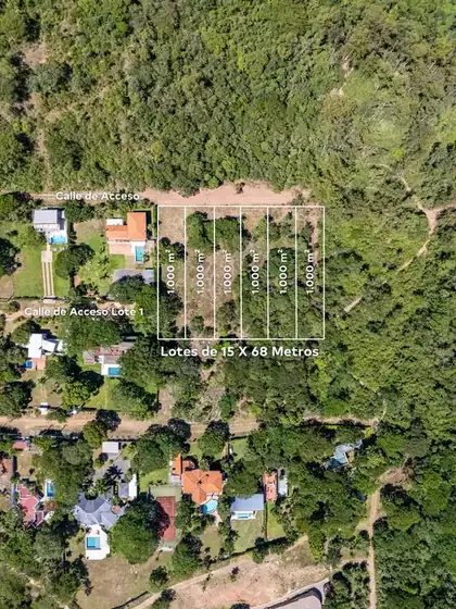 Cinco lotes de 1.000 m² cerca del Anfiteatro 4